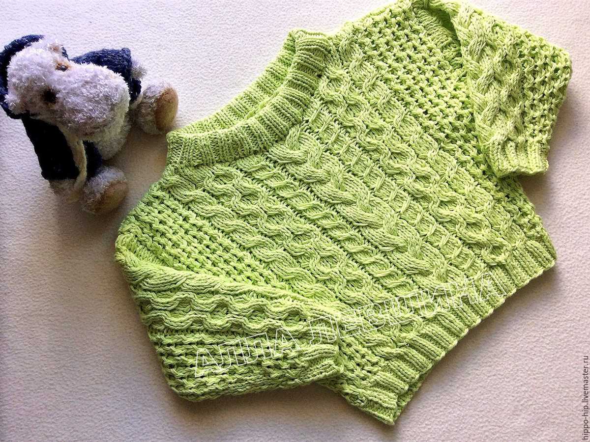 Easy child's sweater knitting pattern