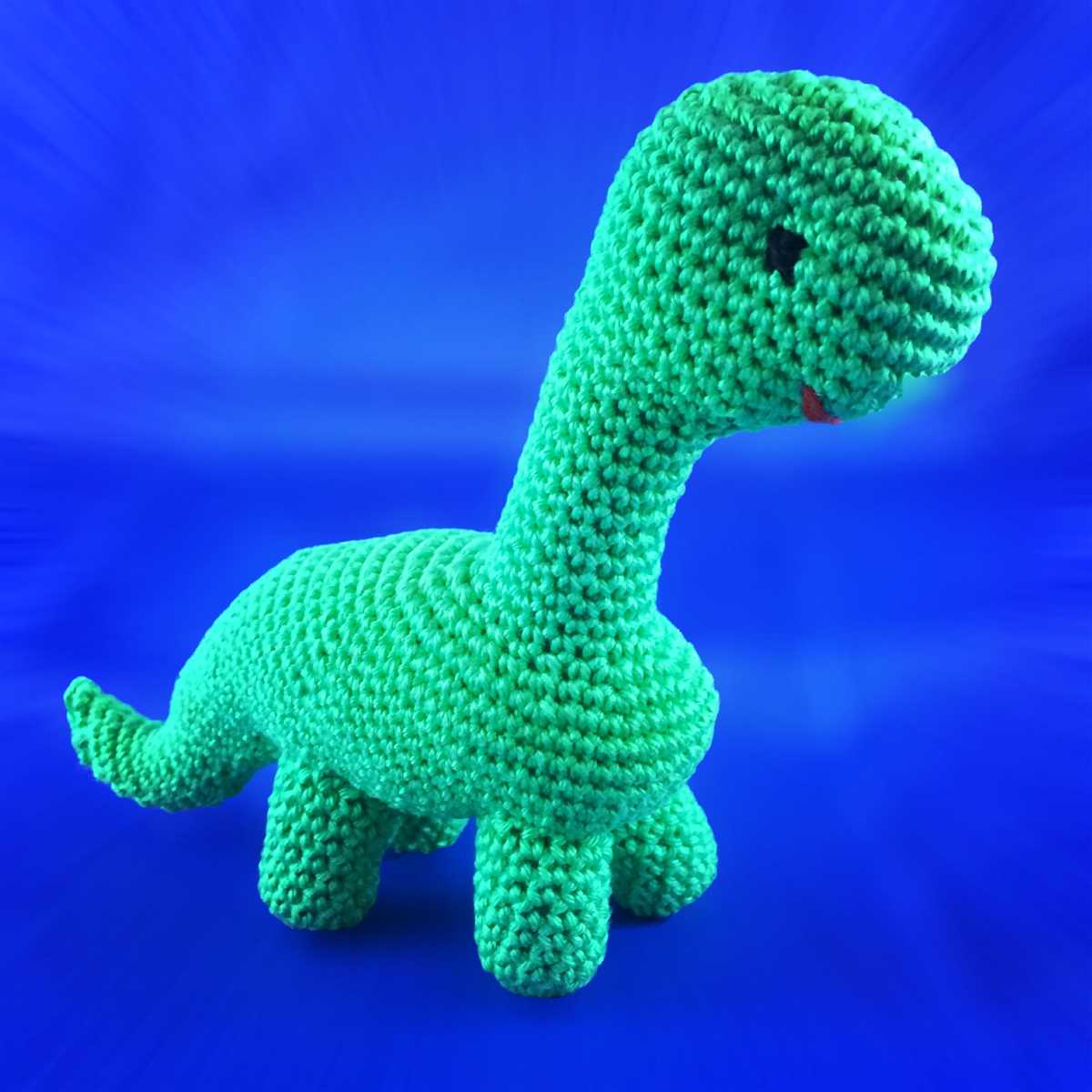 Free knitting pattern for dinosaur toy