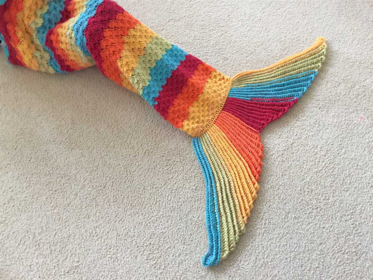 Mermaid tail knitting pattern for adults