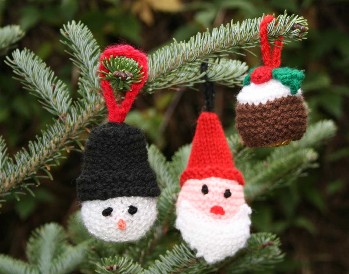 Free xmas pudding knitting pattern
