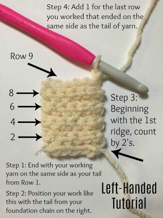Knitting and crochet patterns for beginners