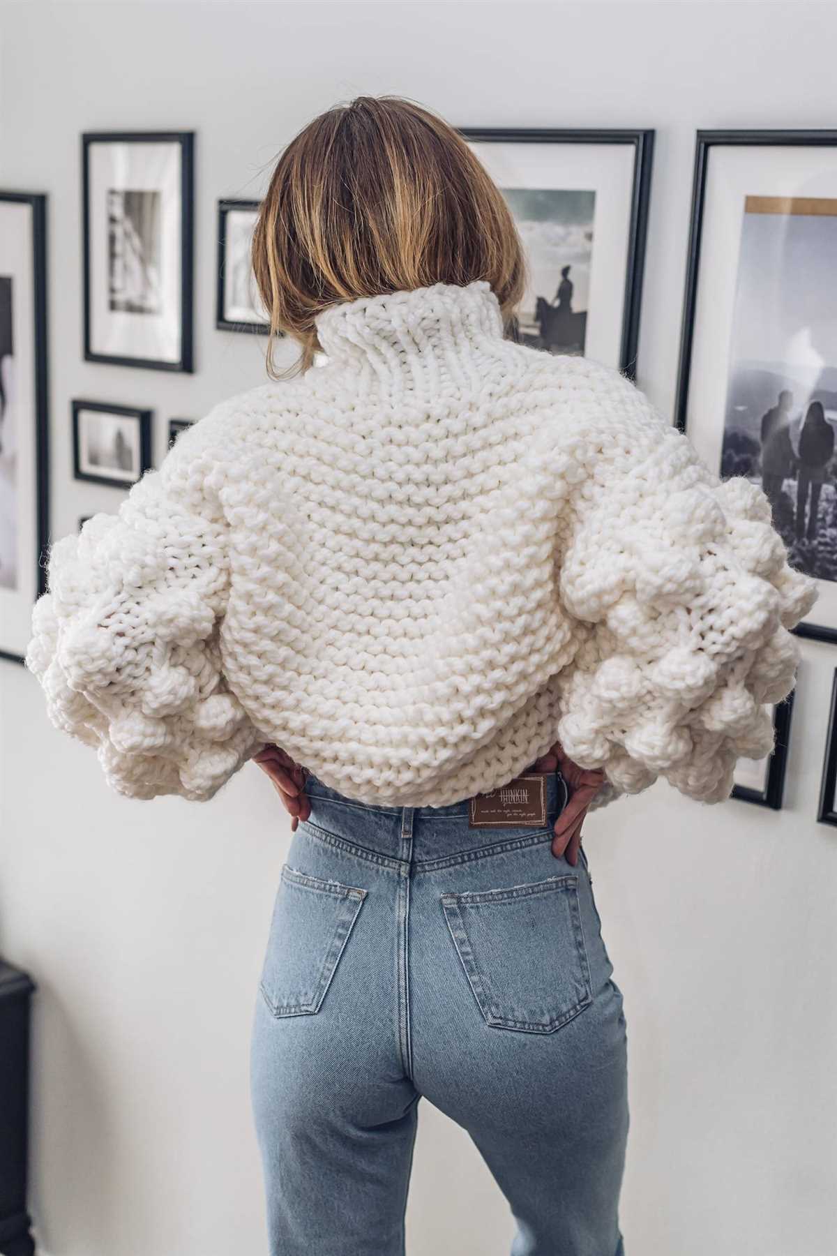 Bubble knit cardigan pattern