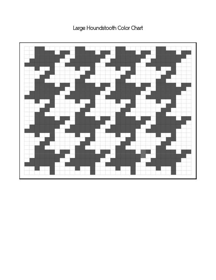 Mock houndstooth knitting pattern