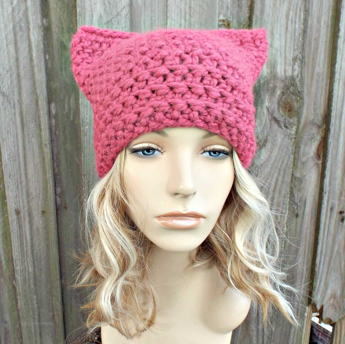 Kitty cat knit hat pattern