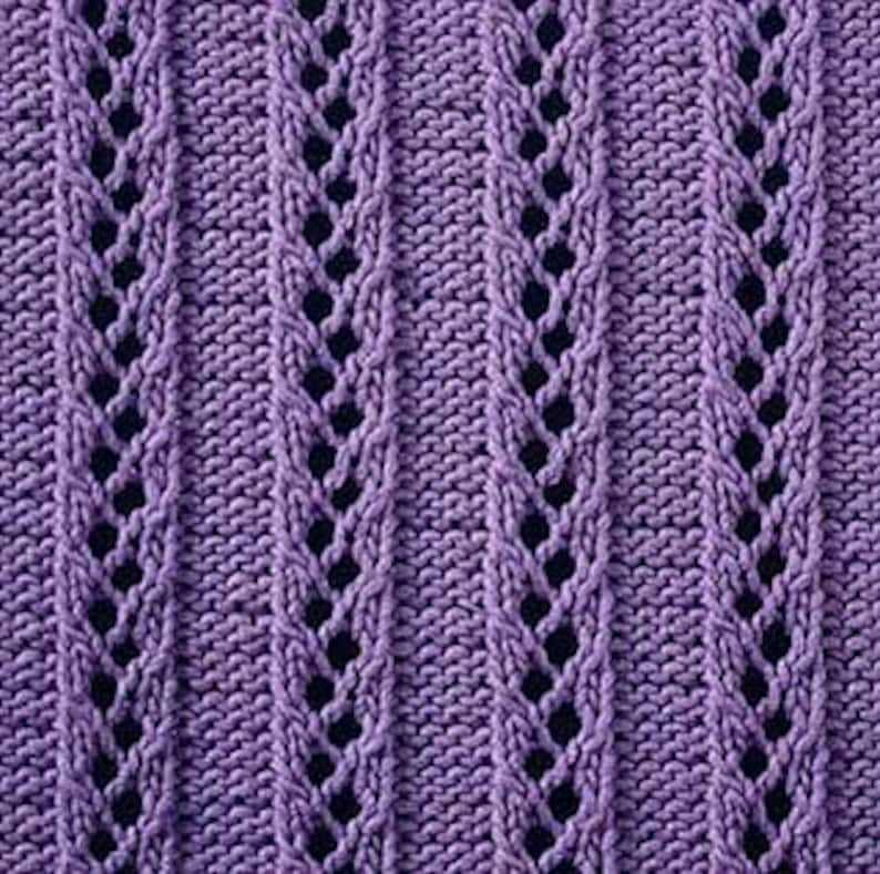 Knit stitch pattern multiple of 6