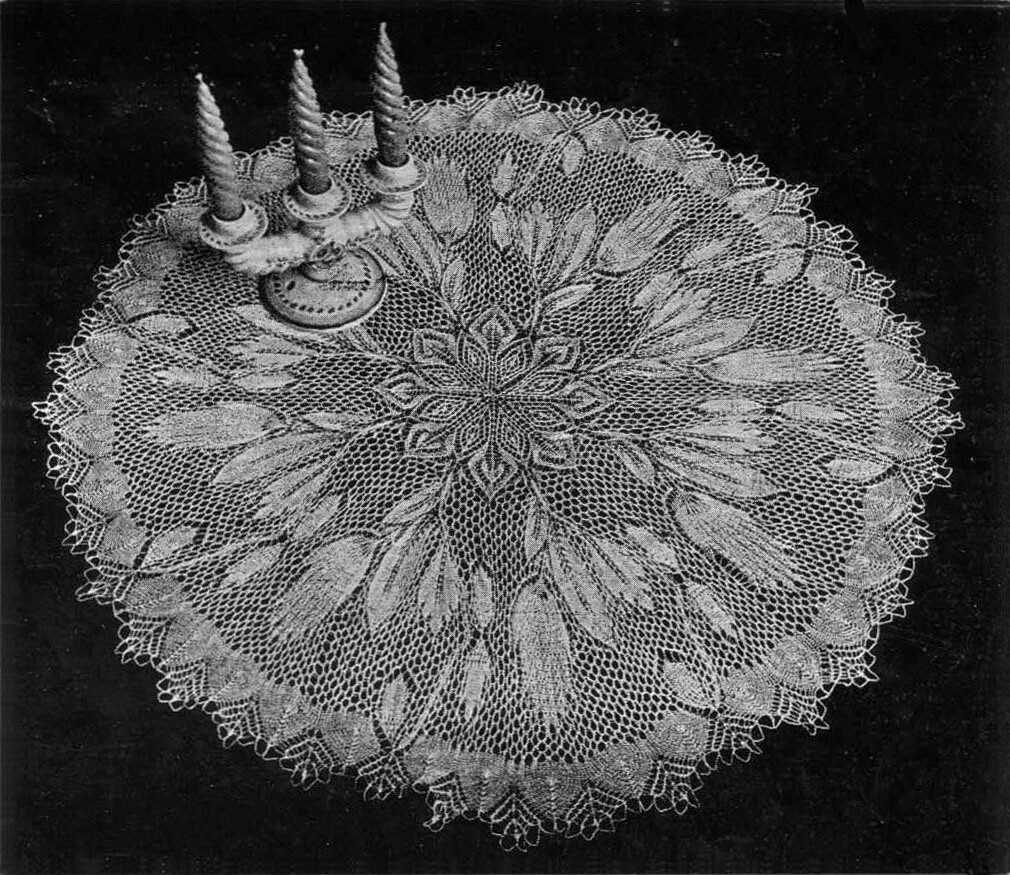 Lace knitting patterns in the round