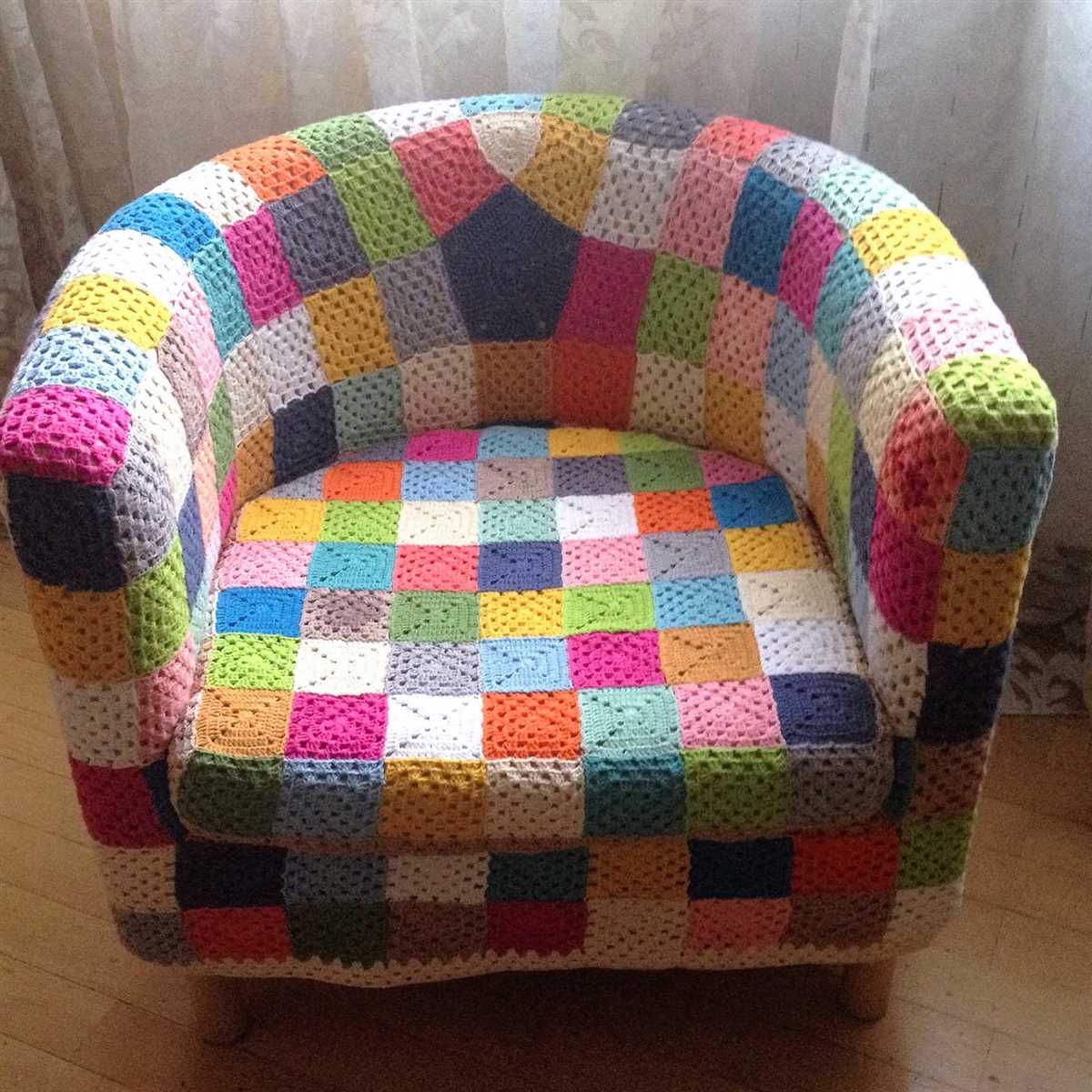 Knitting pattern for armchair covers