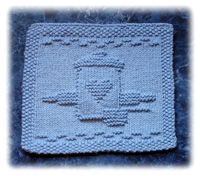 Dish cloth pattern knit