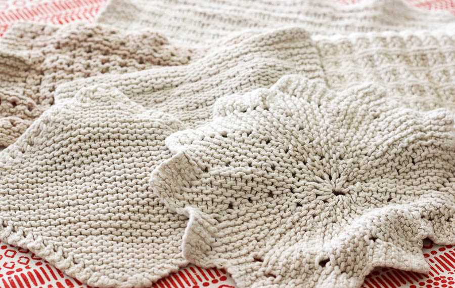 Dish cloth pattern knit