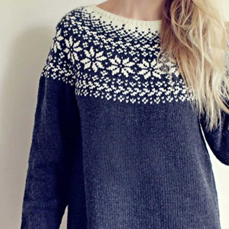 Fish sweater knitting pattern