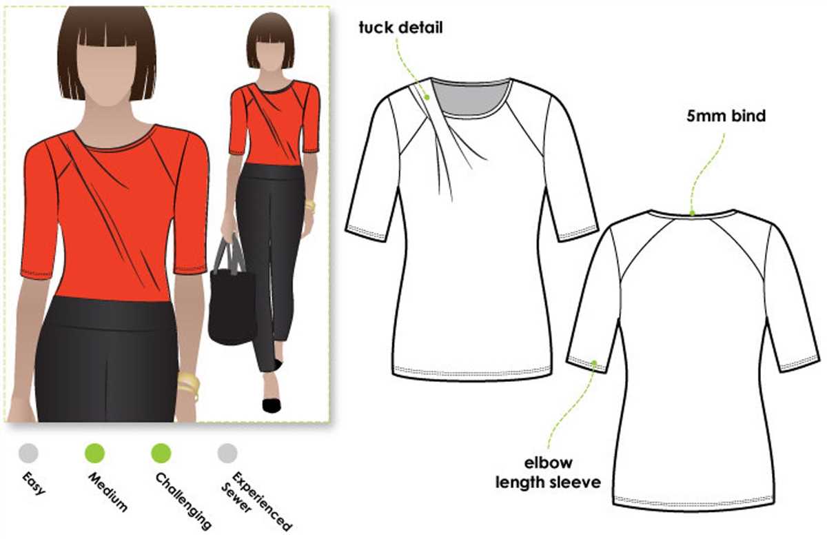 One shoulder knit top pattern