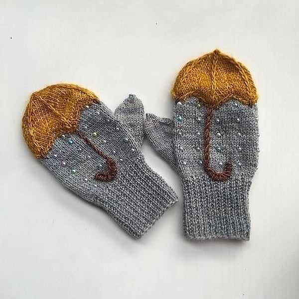 Baby mittens knitting pattern