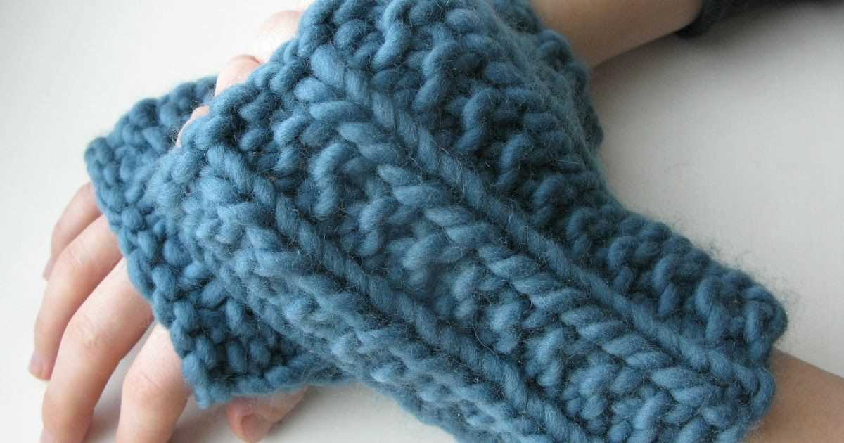 Chunky gloves knitting pattern