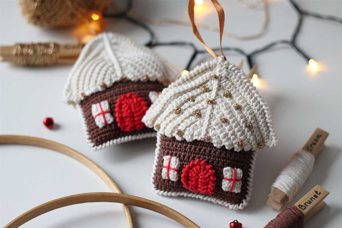 Free gingerbread house knitting pattern
