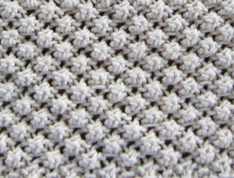Raspberry stitch knitting pattern