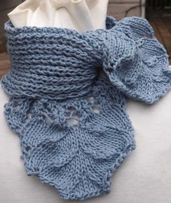 Ribbed scarf knitting pattern