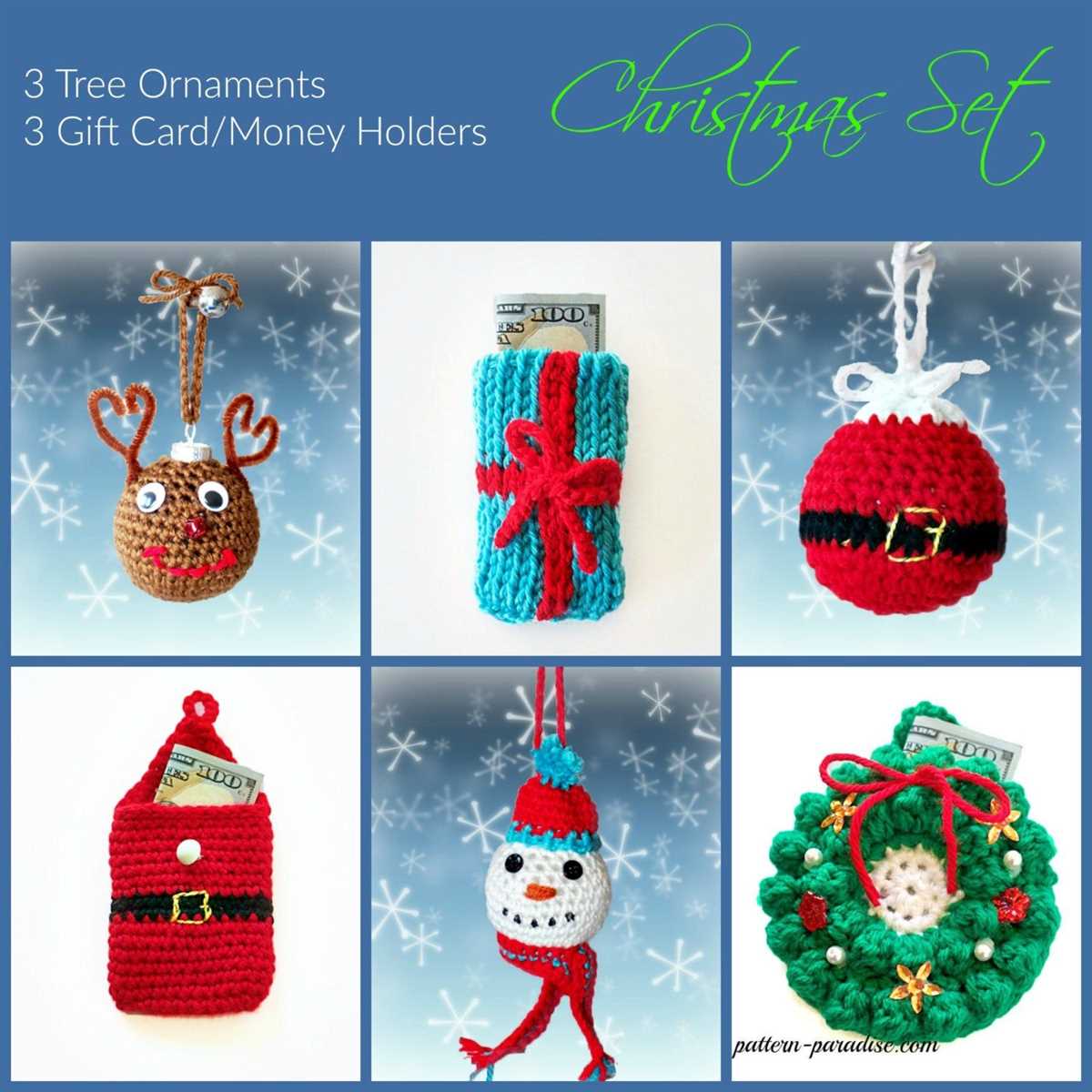 Knitted gift card holders patterns
