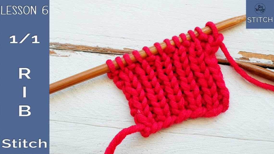 1x1 rib knit hat pattern