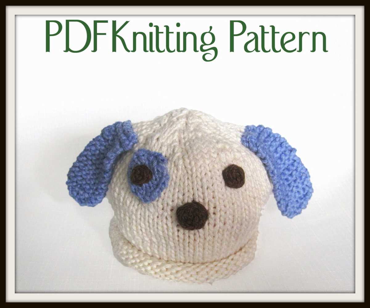 Dog hat knit pattern