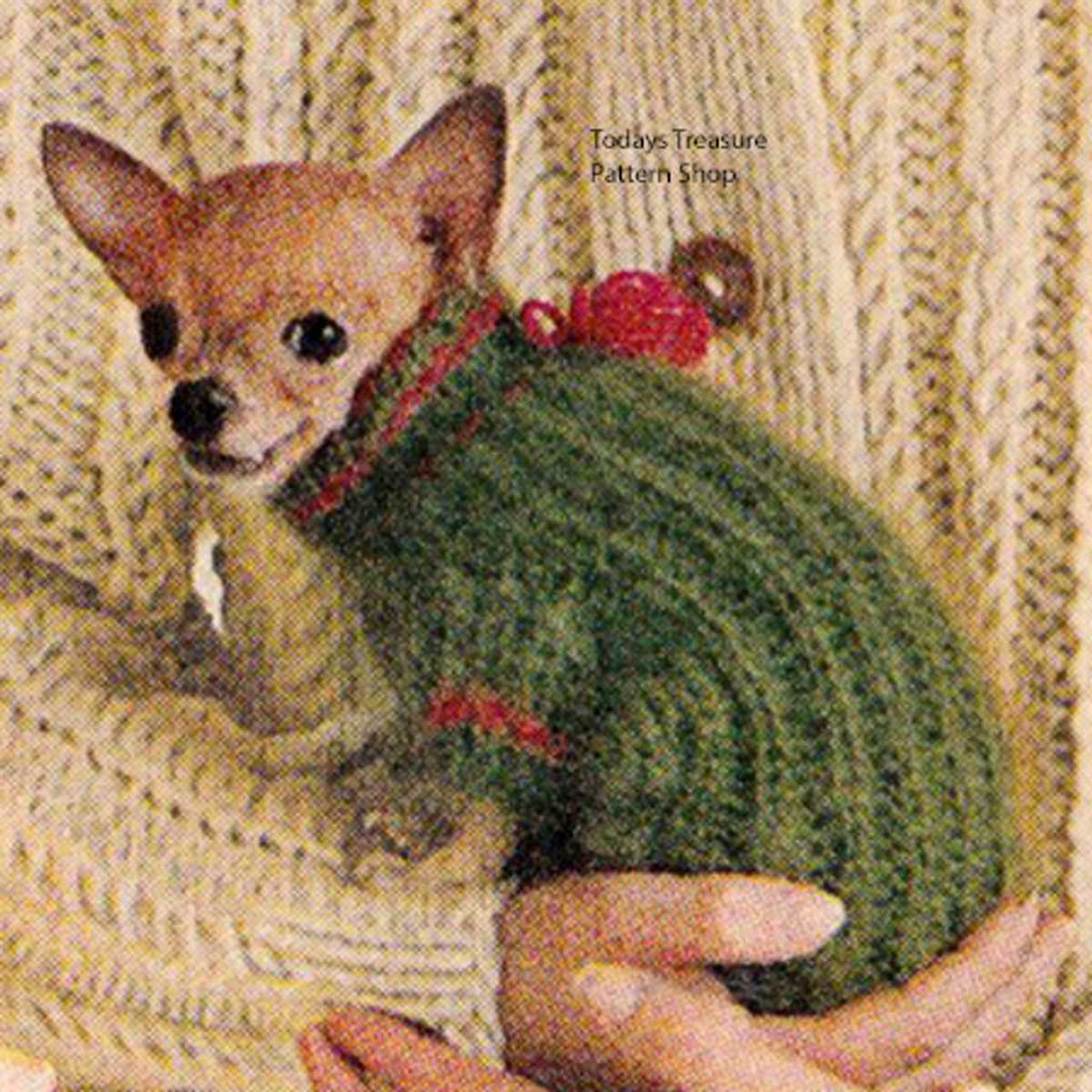 Dog sweater knitting pattern chihuahua