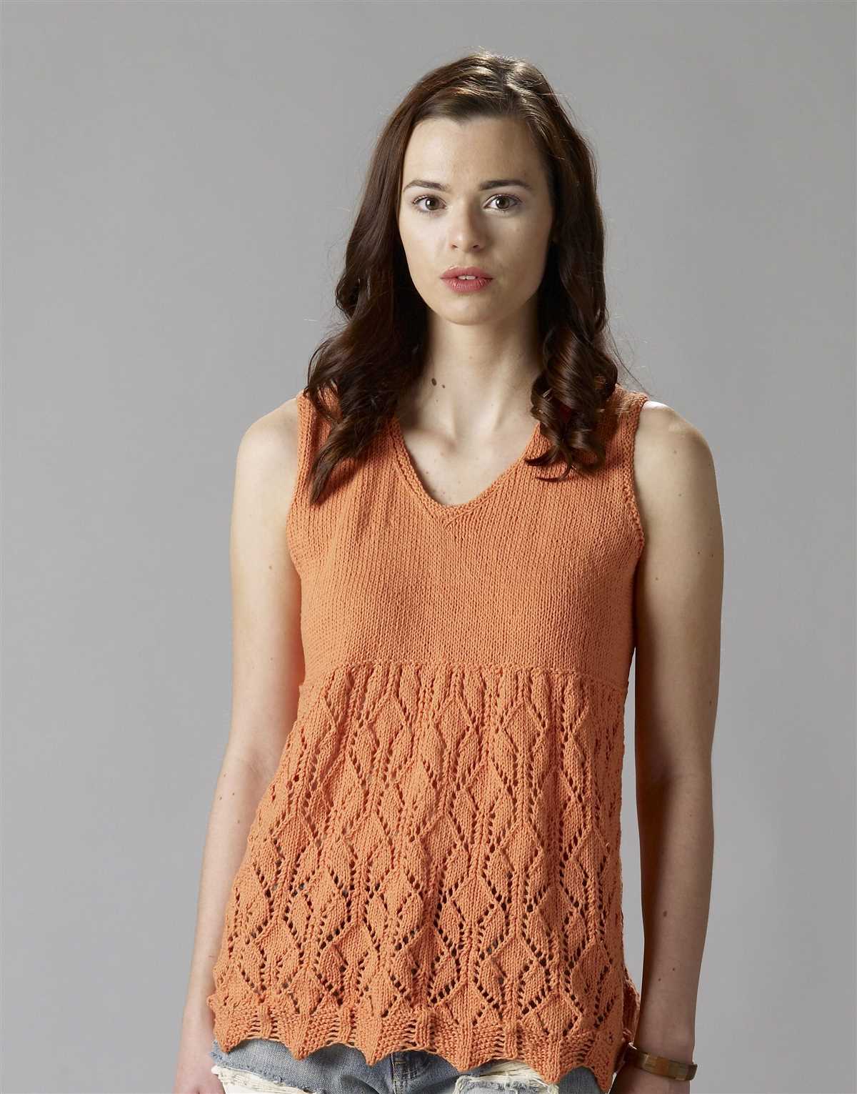 Free sleeveless tunic knitting pattern