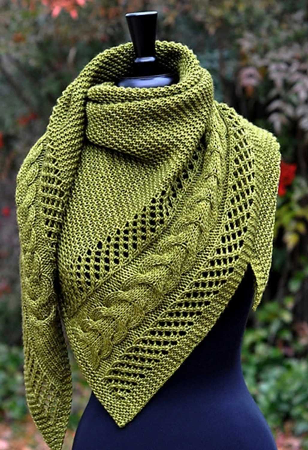 Double knit shawl pattern