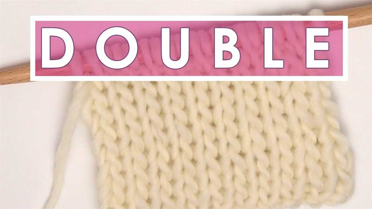 Double knit knitting patterns free