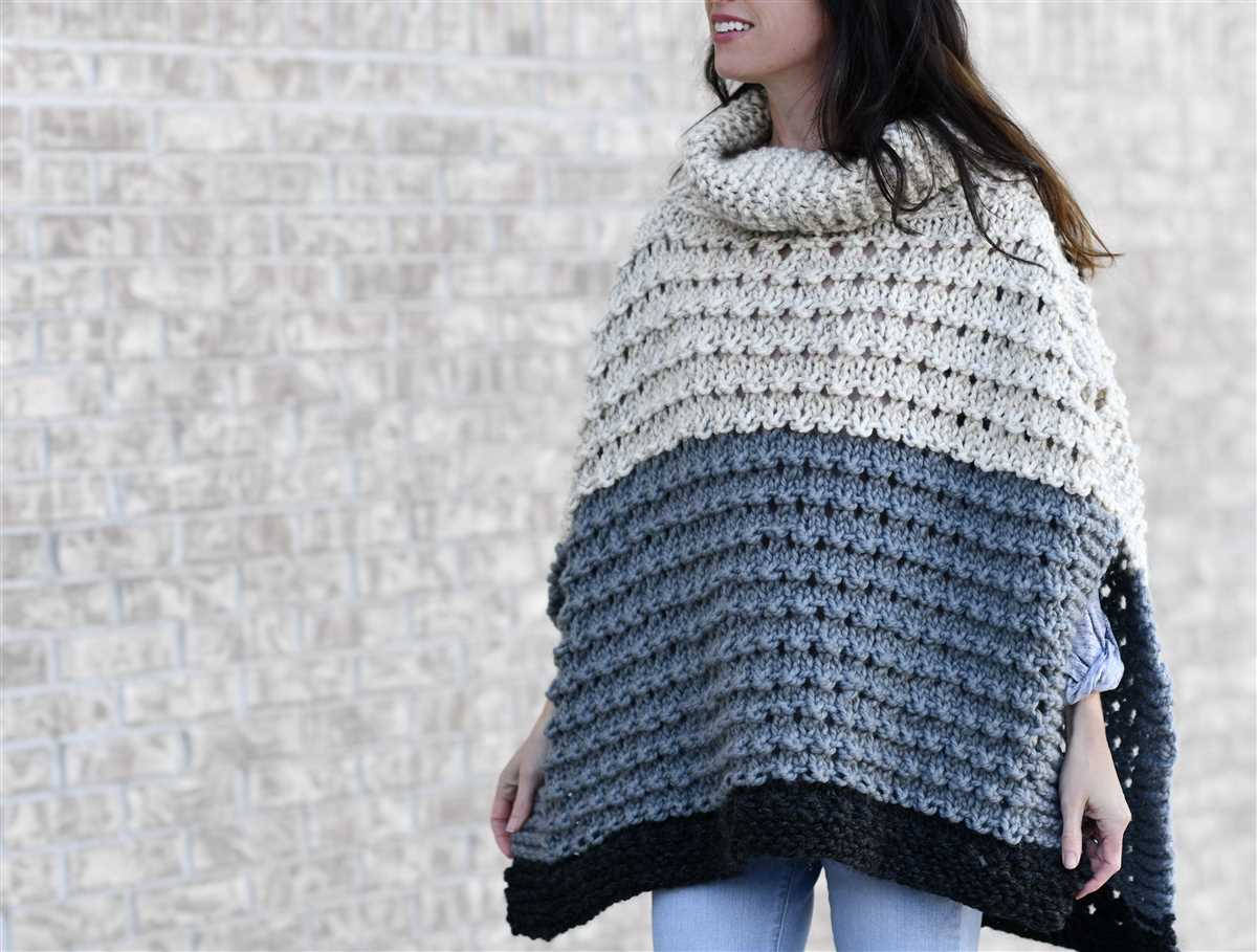 Double knit poncho pattern