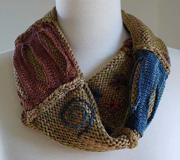 Double wrap cowl knitting pattern