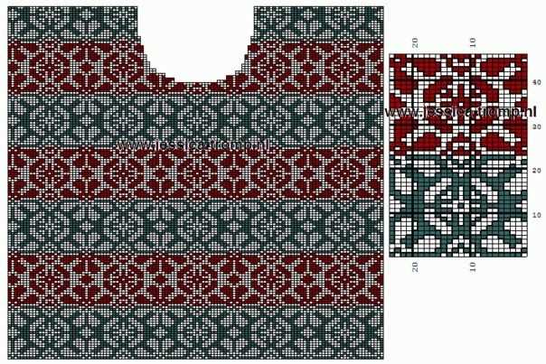 Norwegian fair isle knitting patterns