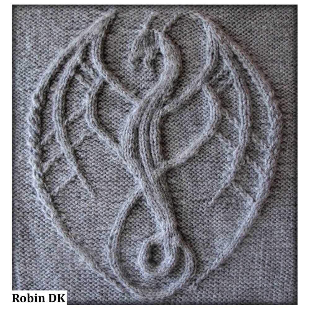 Dragon scales knitting pattern
