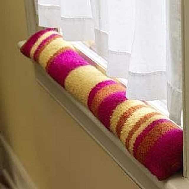 Draught excluder knitting pattern
