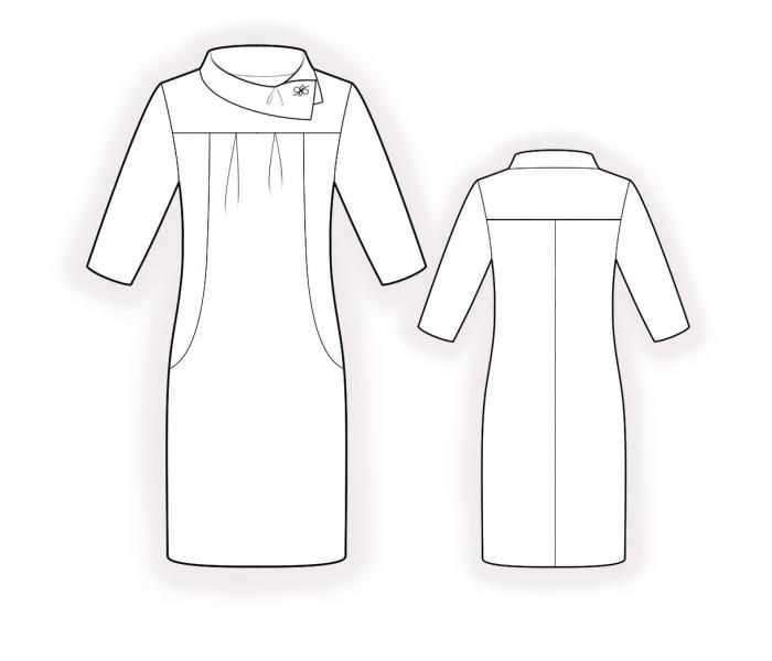 Dress pattern for knit fabric