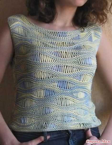 Drop stitch sweater knitting patterns