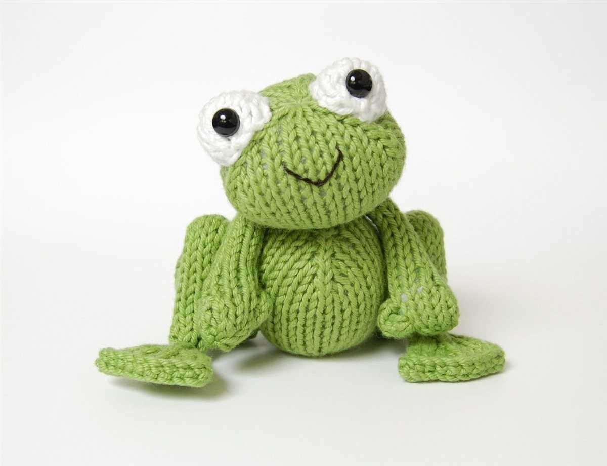 Free easy frog knitting pattern