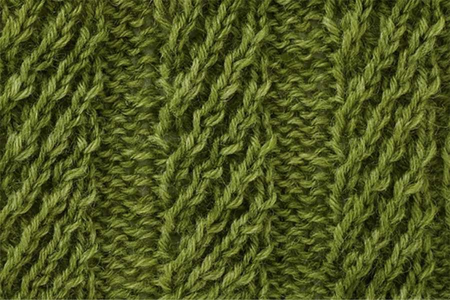 Broken rib knitting pattern