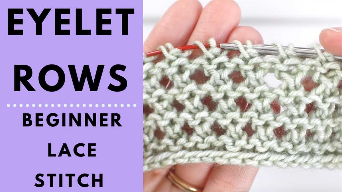 Knitting with eyelet lace free patterns