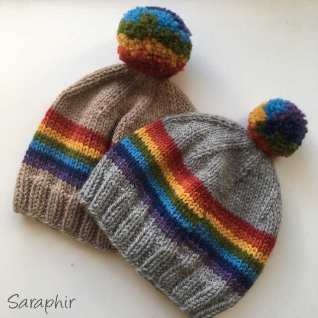 Childs knitted beanie pattern
