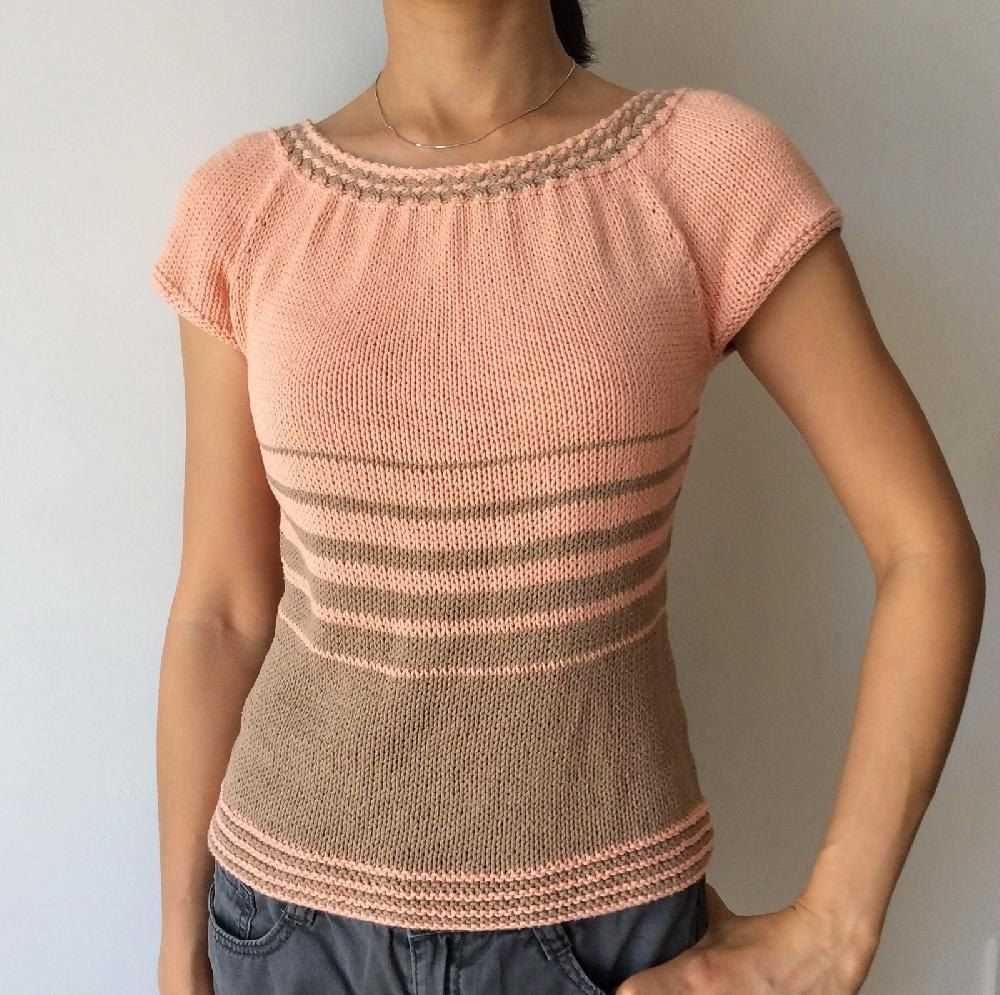 Knitted cotton top patterns