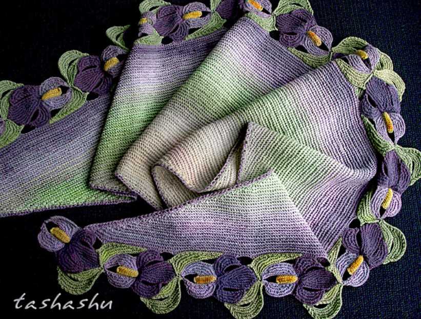 Sweater shawl knitting pattern