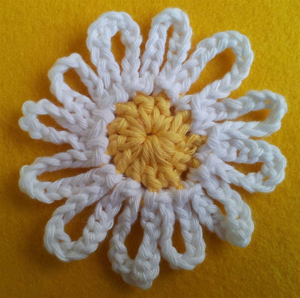 Daisy knit pattern