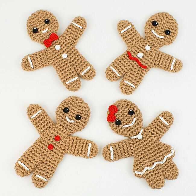 Gingerbread man jumper knitting pattern
