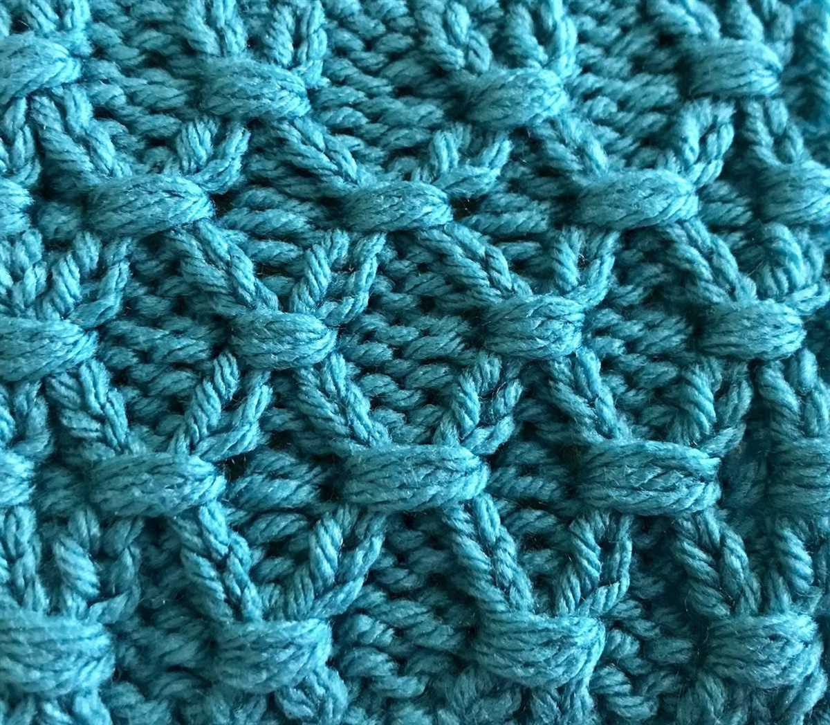 Knit stitch pattern multiple of 6