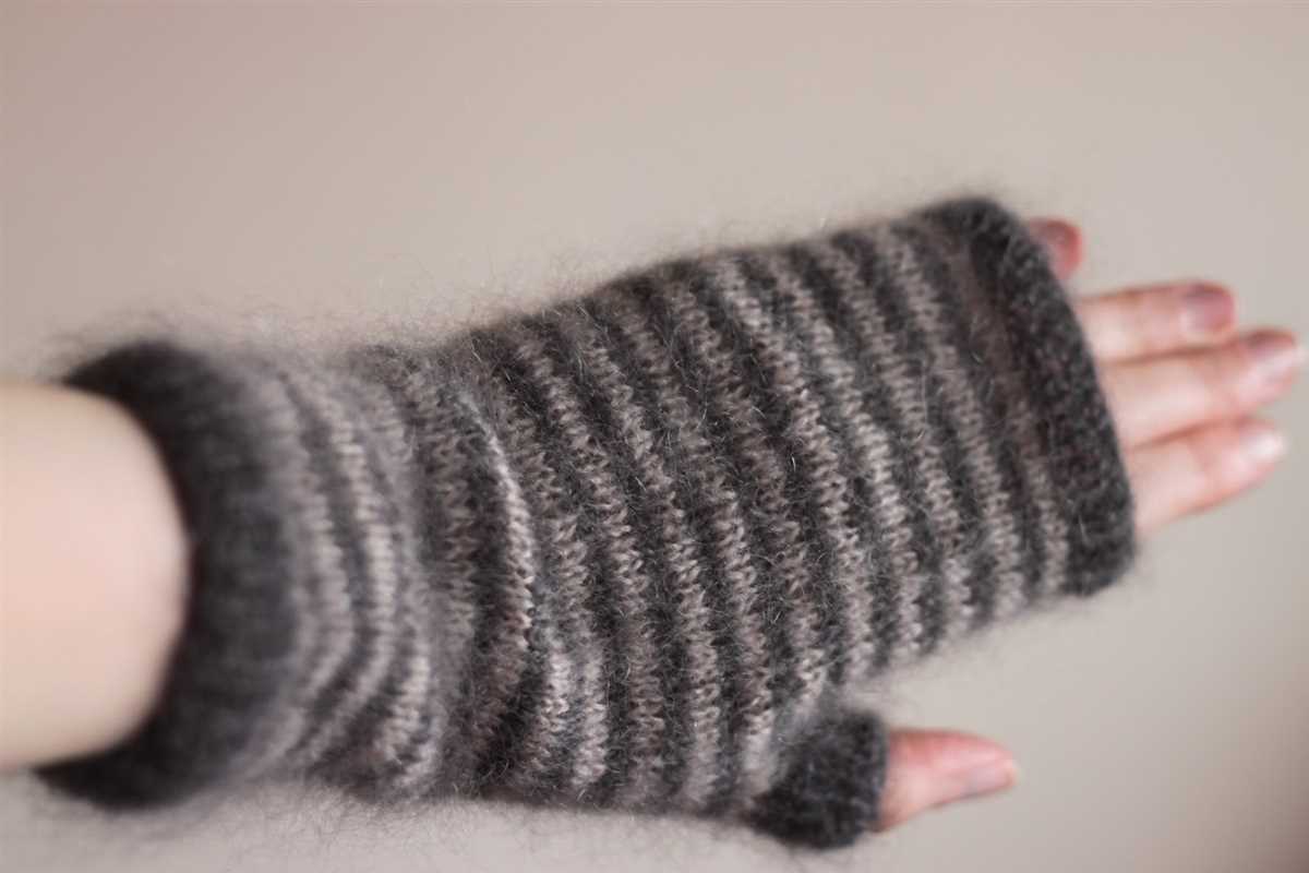 Free knitting patterns for fingerless mittens on 2 needles