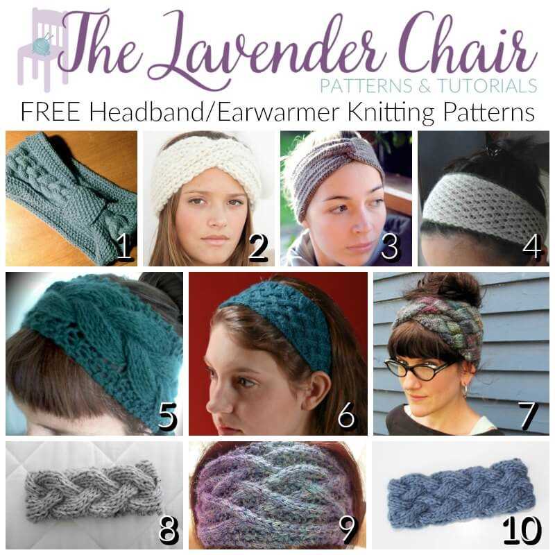 Ear warmer headband pattern knit