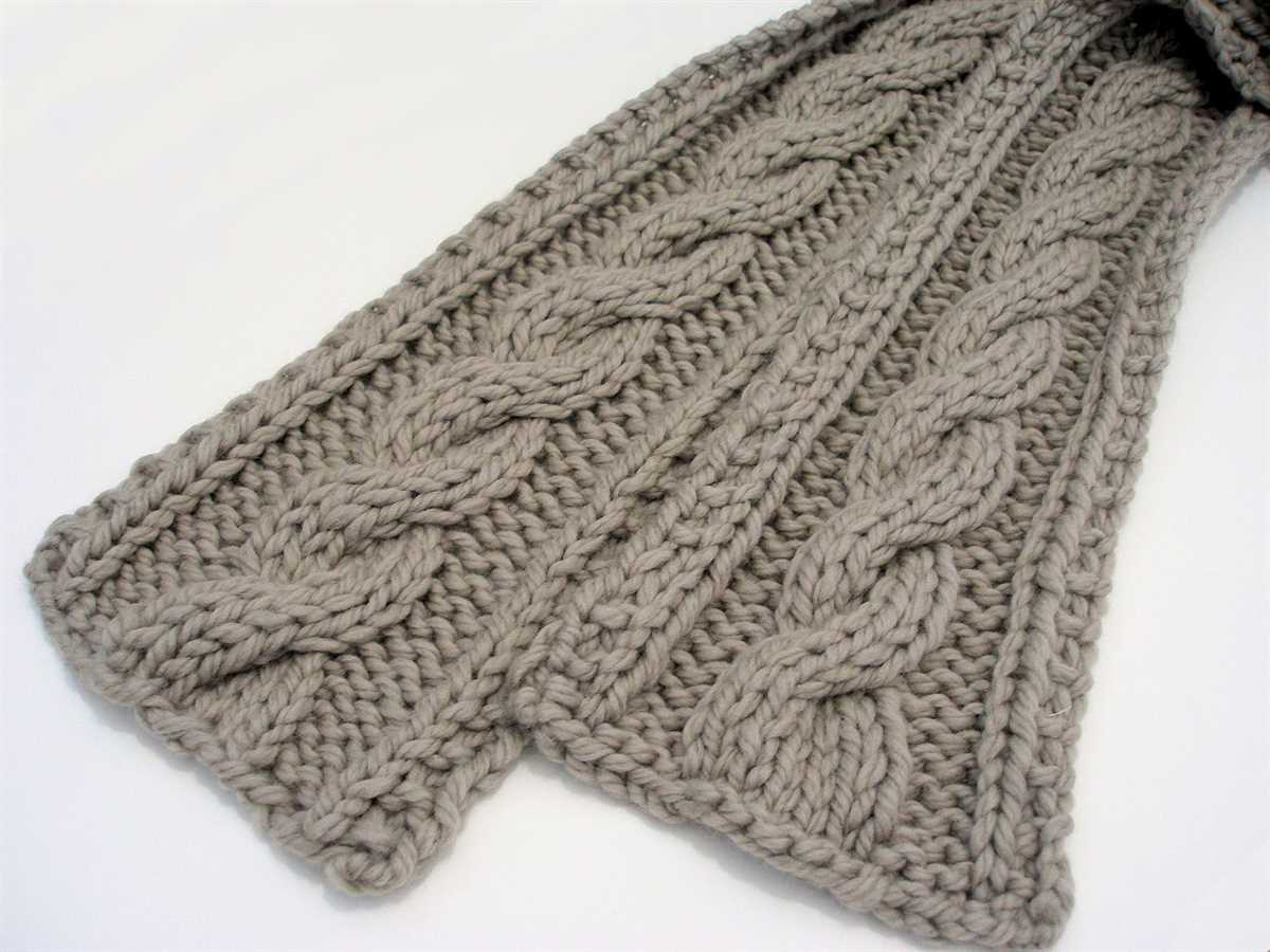 Easy aran scarf knitting patterns free