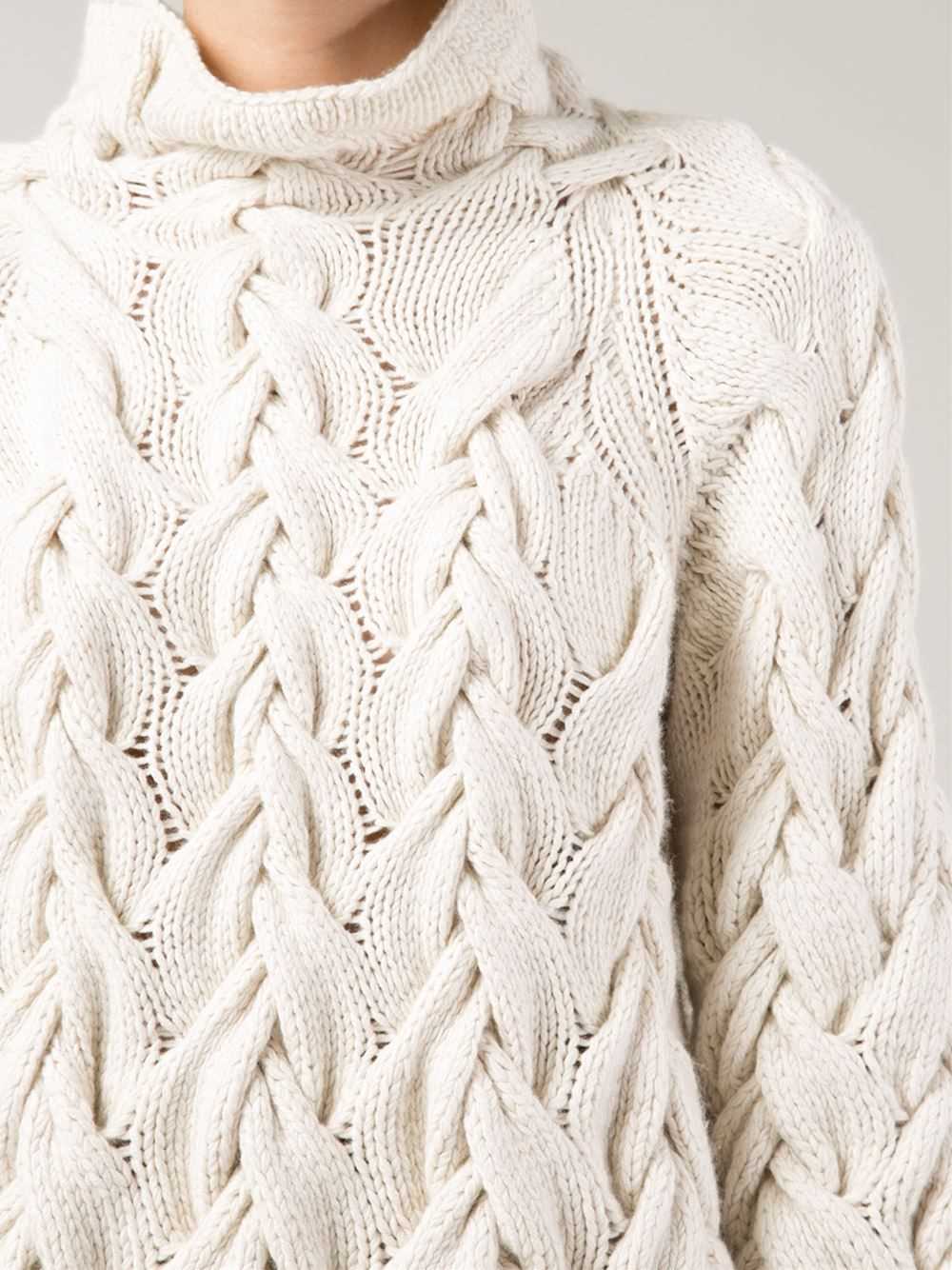 Easy cable knit sweater pattern