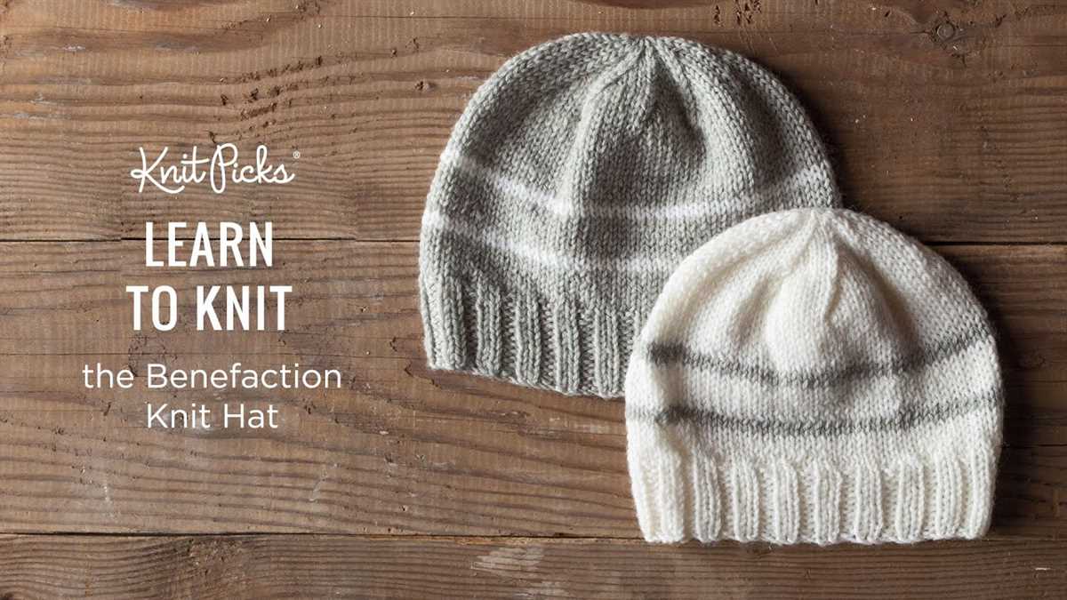 Easy knit hat pattern free straight needles