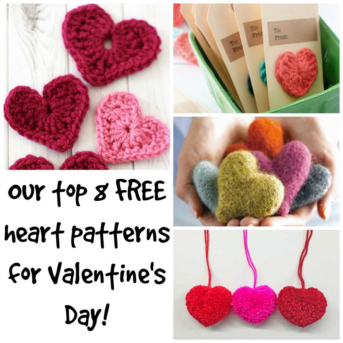 Easy knit heart pattern