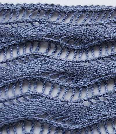 Easy knit lace scarf pattern free
